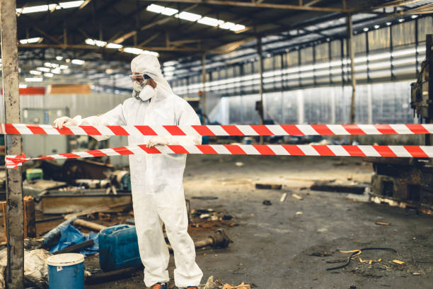 Professional Infectious Disease Decontamination technician working in Montague, MI